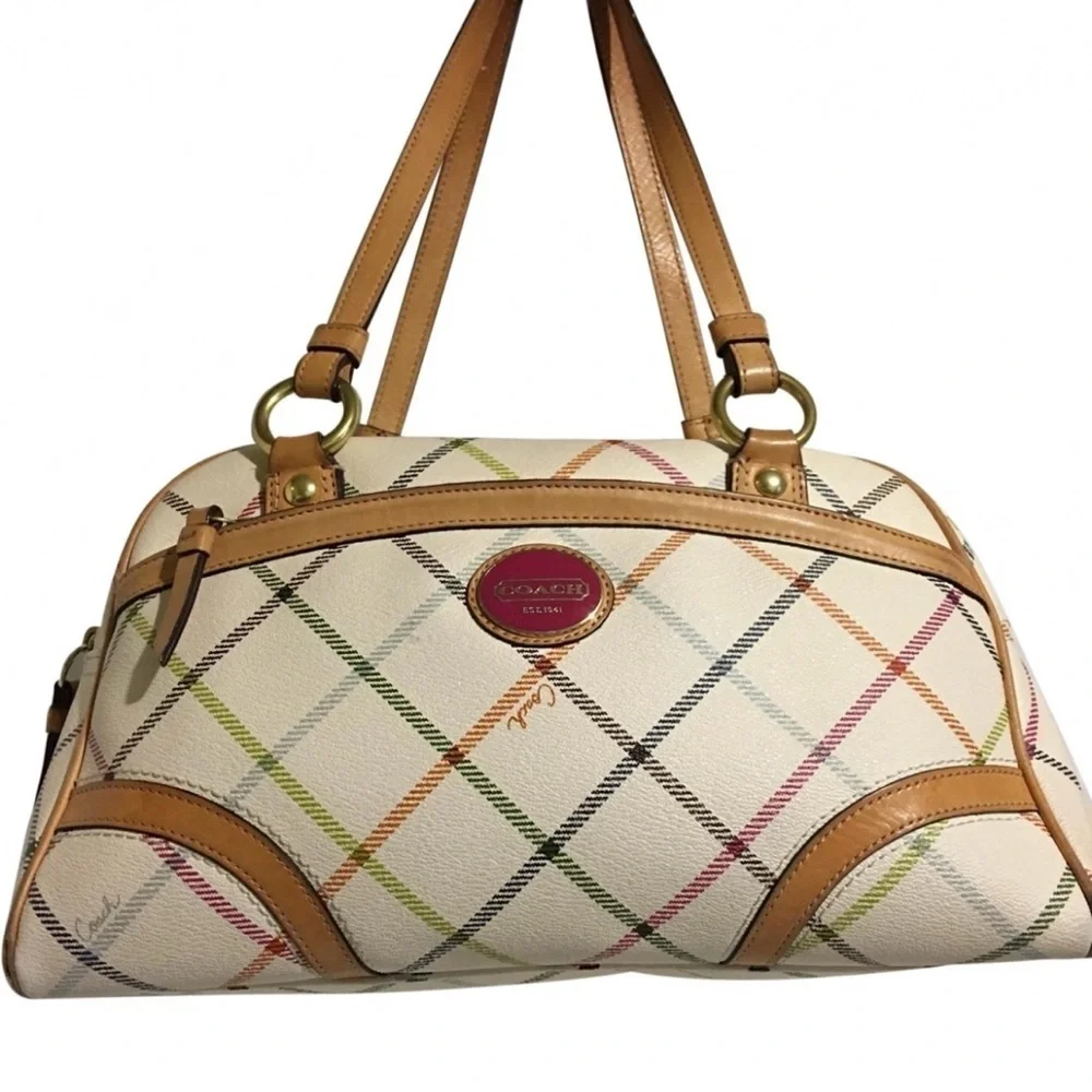 Coach CC signature print canvas  satchel handbag